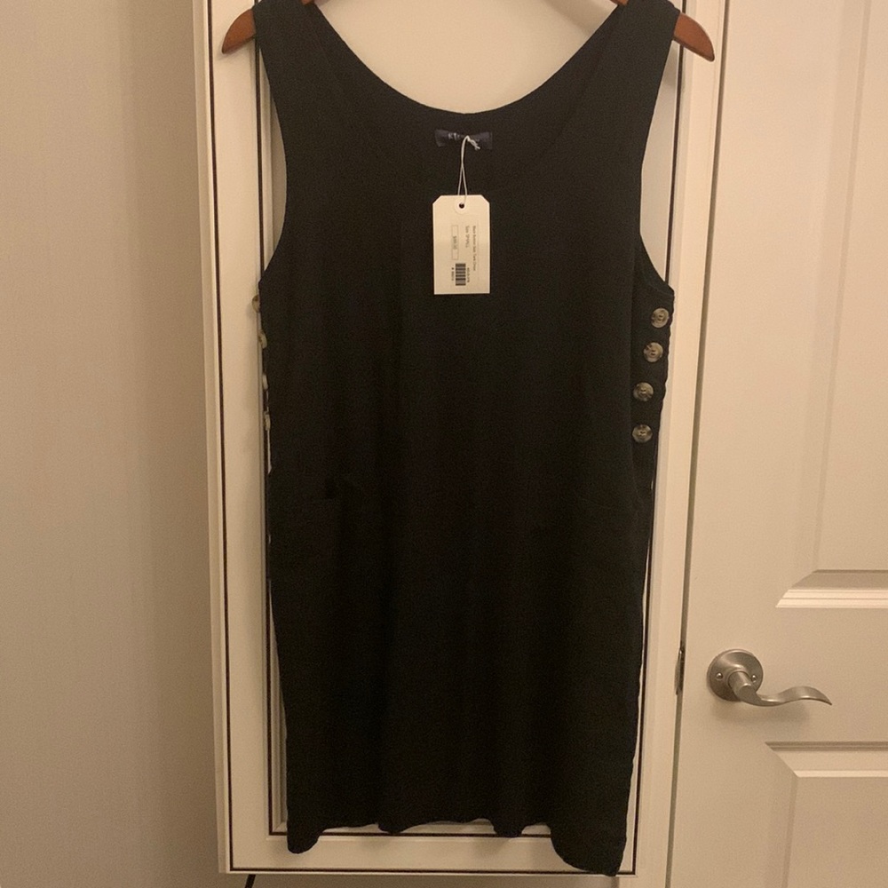 Black linen tank dress - never worn